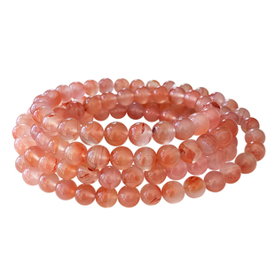 天然四川凉山冰飘南红玛瑙手链108颗佛珠念珠 浓墨荔枝冻一物一图