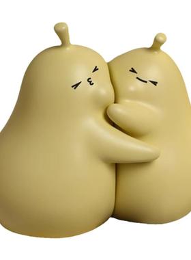 结婚生日礼物客厅陶瓷摆件可爱