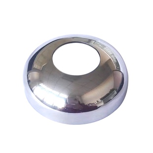 304不锈钢保温封头焊接圆形管帽直接椭圆球型卫生级开孔装饰扣碗