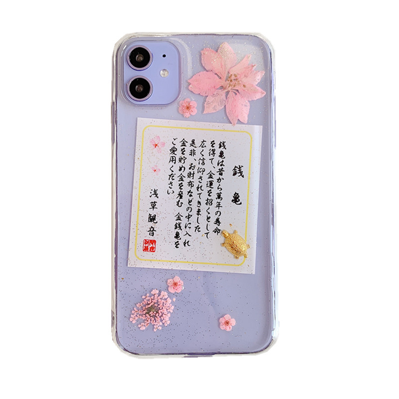 金箔桃花金龟苹果滴胶少女