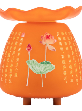 佛前供灯多功能烛LED佛灯莲花灯插电家用熏香小夜灯财神爷长明灯