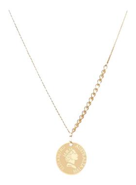 钛钢女王牌吊坠甜酷毛衣链不掉色