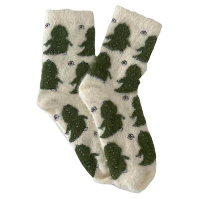 撸猫感仿貂绒暖暖袜子女加厚绒感