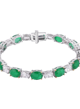 高级感仿真莫桑钻925蛋形切割女