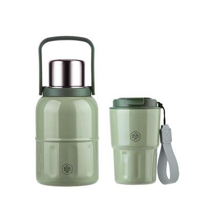 保温壶博堡304不锈钢杯壶套装