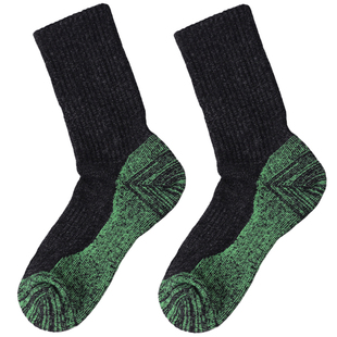 户外保暖长袜男秋冬季厚底毛圈运动耐磨防滑复古长筒袜加厚男袜