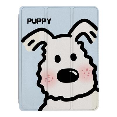 适用苹果ipadpro西高地air7小狗2025新款mini6第10代11寸2023版12.9三折式卡通3带笔槽5可爱平板4保护套壳潮