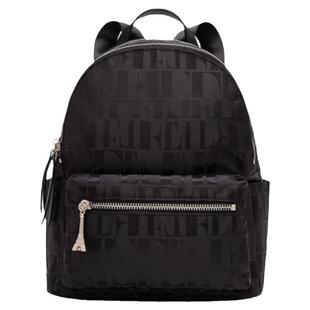 新年礼物ELLE女包 老花尼龙双肩包大容量通勤书包背包 高级感轻奢