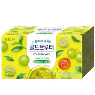 低卡零脂零蔗糖冷泡茶 韩国丹特百香果青葡萄草莓冷萃茶包20包入