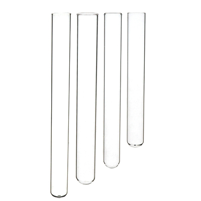 玻璃试管平口圆底加厚耐高温实验