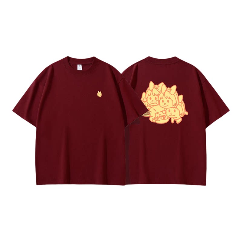WUWETHER奶黄色短袖T恤女夏季新