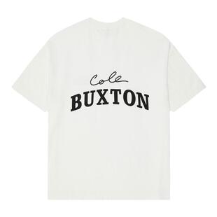 Cole Buxton小众极简字母logo标语贴布刺绣百搭宽松纯棉短袖T恤潮