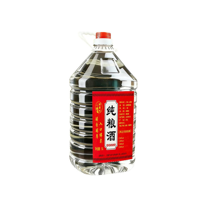 米香型白酒2026热卖入口绵柔型纯粮食酿造口粮酒大桶10斤装散酒5L