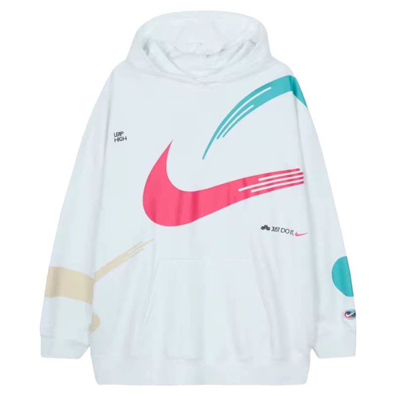 耐克Nike女子宽松纯白套头衫