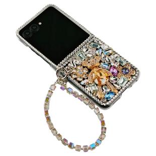 适用联想MOTO摩托罗拉RAZR60ULTRA折叠屏50带挂绳手链壳膜一体新款女时尚pro镶钻奢华高级感轻奢保护套外壳