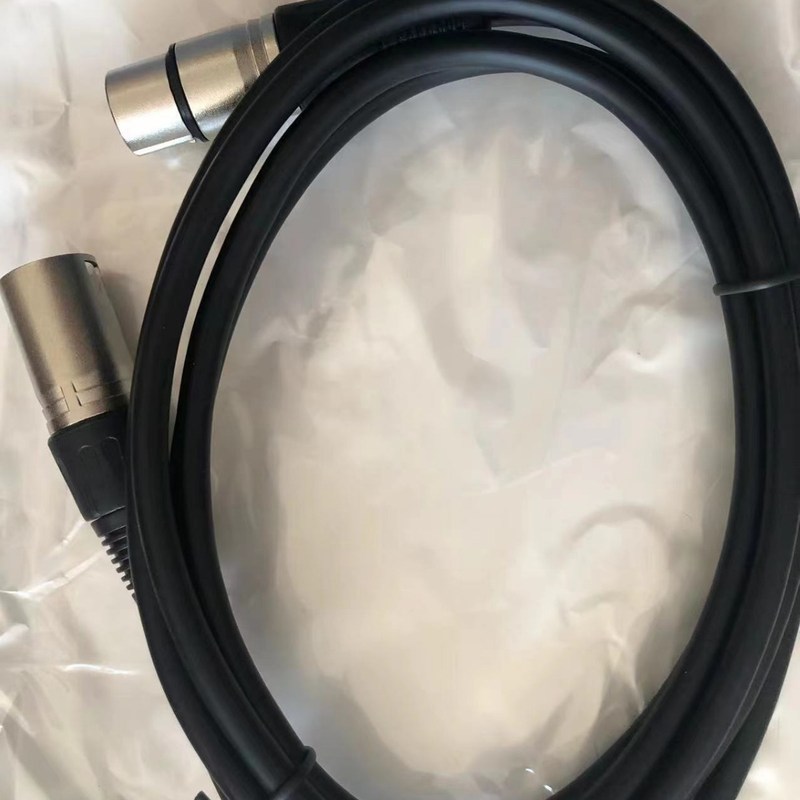 幻声黑色无损双卡母话筒电容线音频卡农侬线卡麦克风双公连接线对