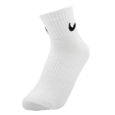 NIKE耐克白袜子男袜女袜春季新款短筒三双装休闲袜SX7677-100