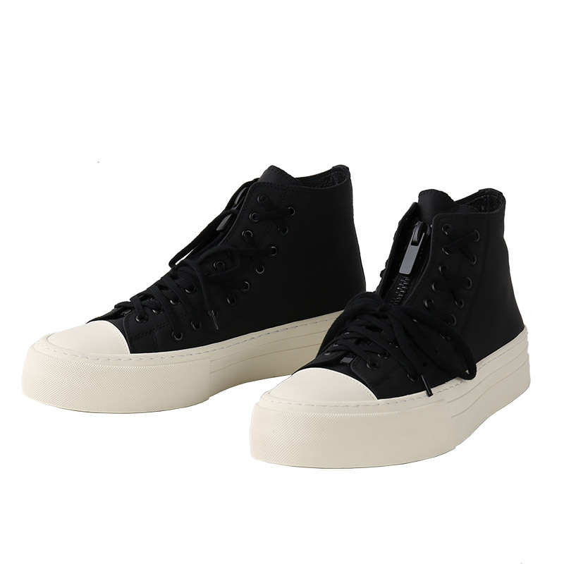 设计师男士平底高帮鞋子潮牌休闲板鞋暗黑系春秋真皮马丁靴小白鞋