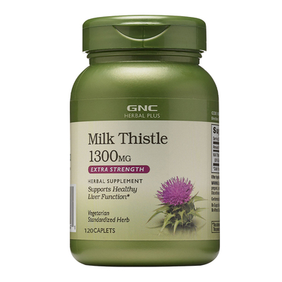 GNC健安喜原装进口奶蓟草片1300mg120粒