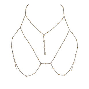 锁骨链胸链性感风纯欲高级感项链女身体链装饰变装甜酷辣妹配饰