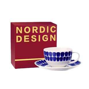 芬兰arabia北欧进口24h小时咖啡杯高档精致陶瓷杯碟小众高级杯子