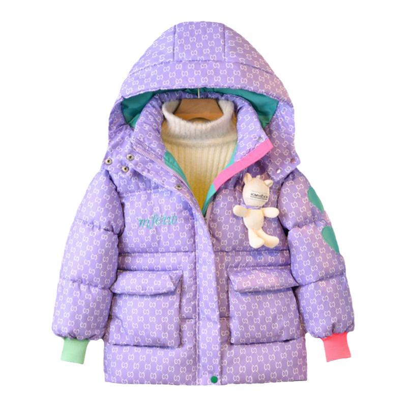 女童棉服冬季加厚保暖2024新款儿童装羽绒服夹棉外套宝宝棉衣冬款