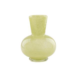 半然北欧风琉璃花瓶多巴胺极简高级感圆肚客厅玄关插花装饰摆件