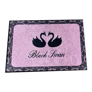 网红金钻绒免洗客厅地毯飘窗入户门垫地垫少女粉卧室床边毯茶几垫