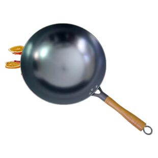 郏县铁锅家用炒锅不易粘锅燃气灶电磁炉通用无涂层生铁锅铸铁锅