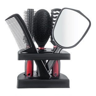 5pcs Comb Set Salon Styling Tool Mirror Hair Cutting Brush