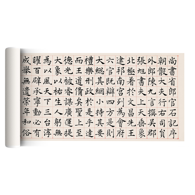 沈尹默临张旭楷书郎官石记练字帖