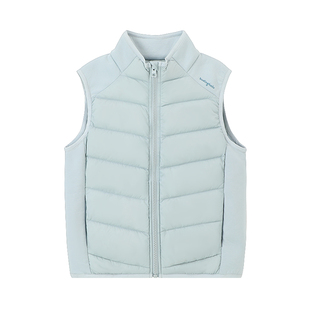 布丁哈鲁女童冬装童装上衣2026秋冬儿童保暖轻薄羽绒马甲背心90绒