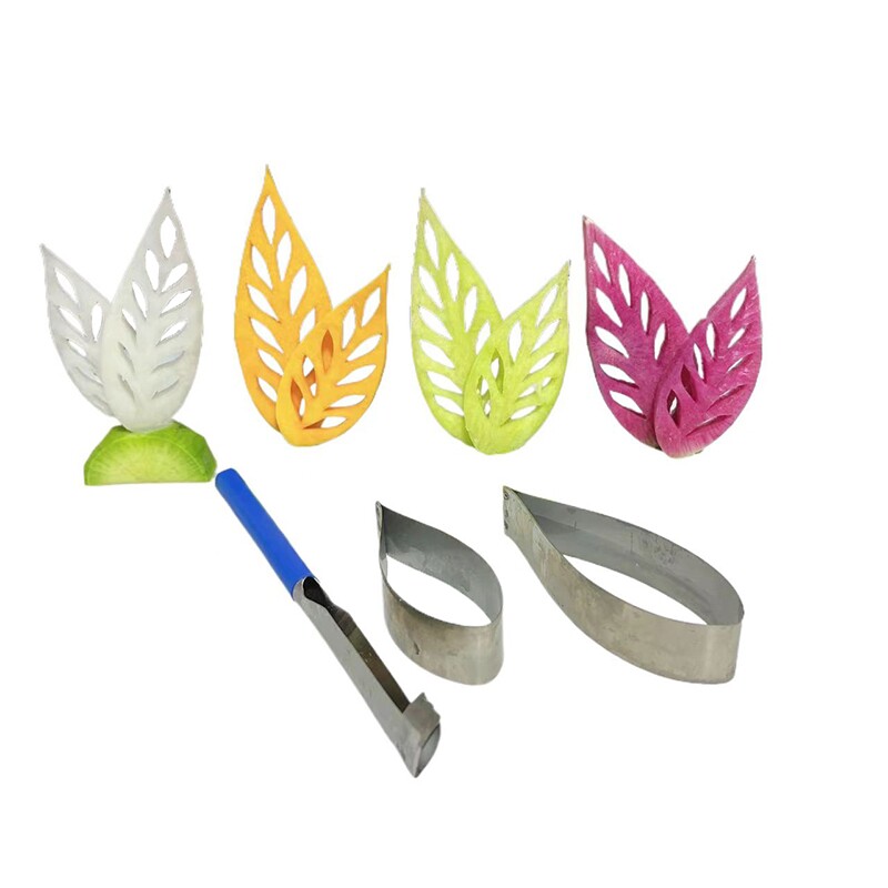 柳叶刀三件套果蔬造型雕刻刀雕刻入门全套雕刻工具叶子制作模具