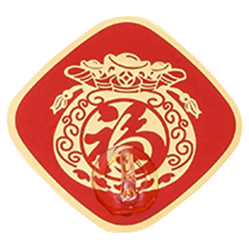 喜庆粘贴粘钩新年福字红色小挂钩无痕免打孔强力墙壁门后收纳挂钩