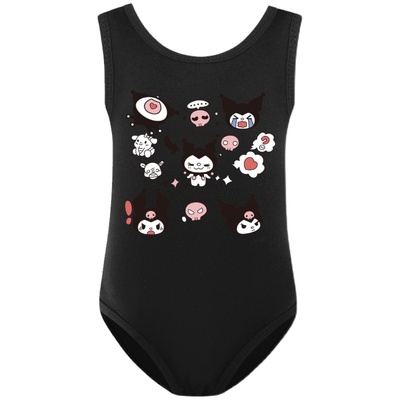 004连体泳乐蒂Kur衣泳帽套装