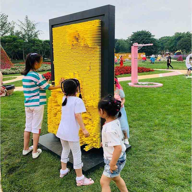 三维针雕3D打印机人体墙百变针画墙网红景区公园商场创意互动装置