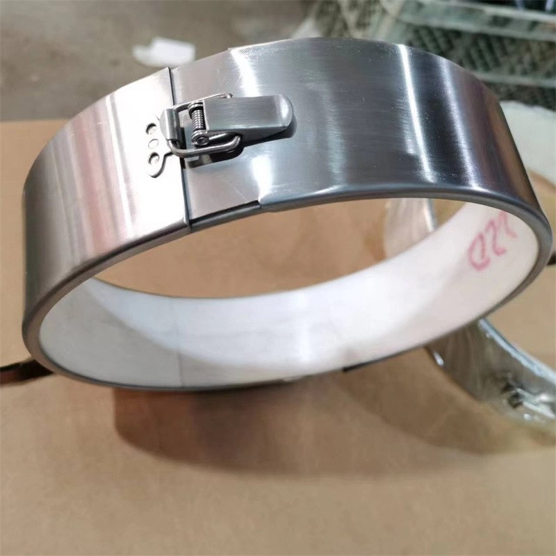 304不锈钢哈夫节法兰连接器不锈钢抱箍法兰防飞溅保护罩加厚材质