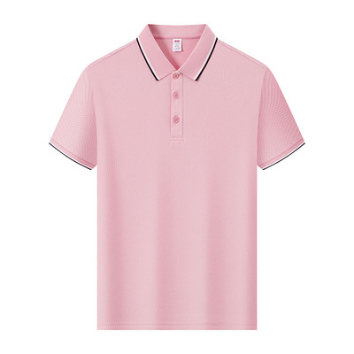 红色翻领POLO衫免费印字团体服