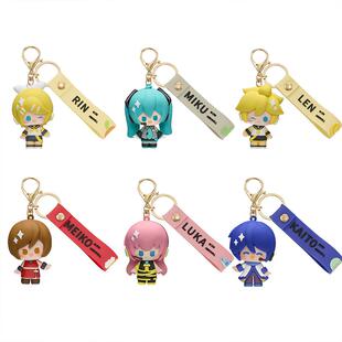 minidoll初音未来周边镜音铃软胶指尖玩偶挂件官方正版包包钥匙扣