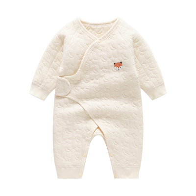 连体衣哈衣睡衣服夹棉保暖爬行服