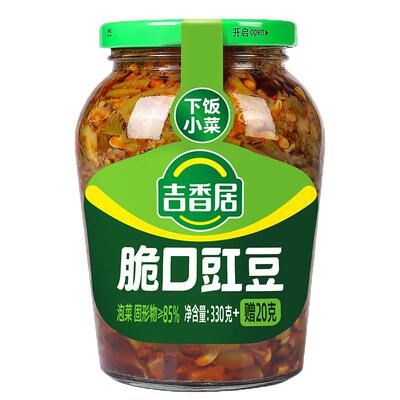 吉香居350g瓶装脆口豇豆四川