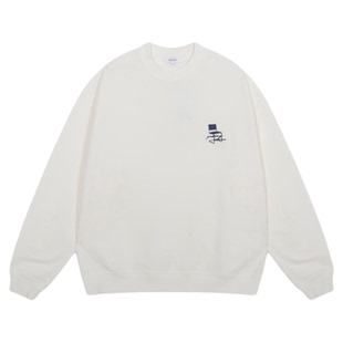 GLOBAL WORK 卫衣男2025冬季新款棉质简约宽松长袖上衣580798