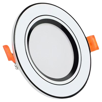 全铝超薄三色变光嵌入式筒灯75mm