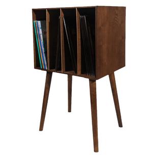 黑胶唱片收纳柜纯实木留声机架收纳盒电唱机高脚柜留声机专用复古