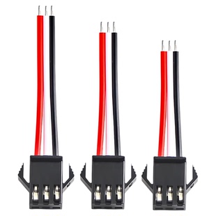 SM3P公母端子线3pin对接插头公母对接LED幻彩灯条连接三芯线配件