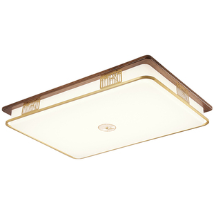 新中式吸顶灯大气实木客厅灯高档大厅卧室餐厅茶室中国风新款灯具