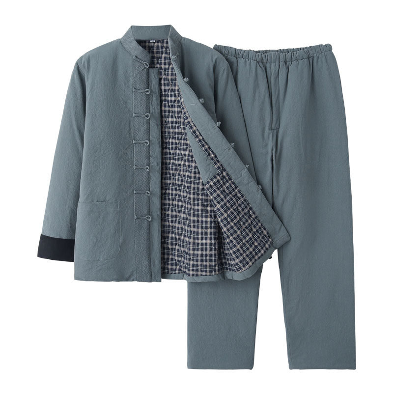 中式加厚棉袄复古风汉服外套唐装