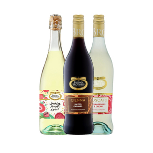 Brown Brothers布琅兄弟莫斯卡托荔枝果味起泡酒森娜甜红葡萄酒