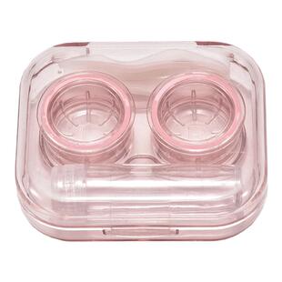 免拧盖隐形眼镜盒高级感便携眼形多个护理收纳伴侣美瞳盒子多副装