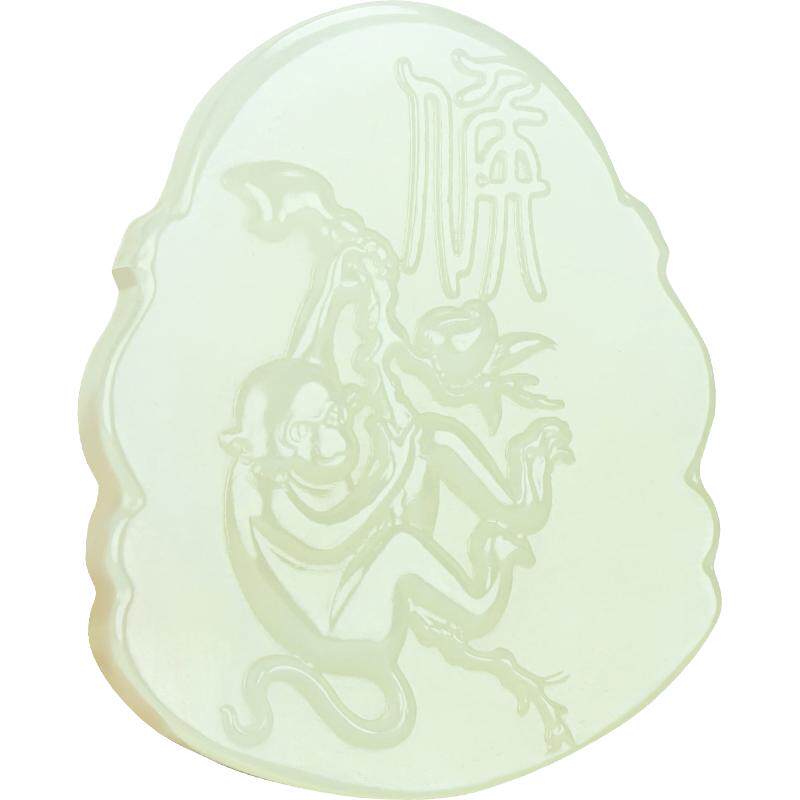 巧玉月色和田玉十二生肖吊坠